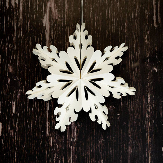 Pictor White Paper Snowflake Wall Decoration - 23cm