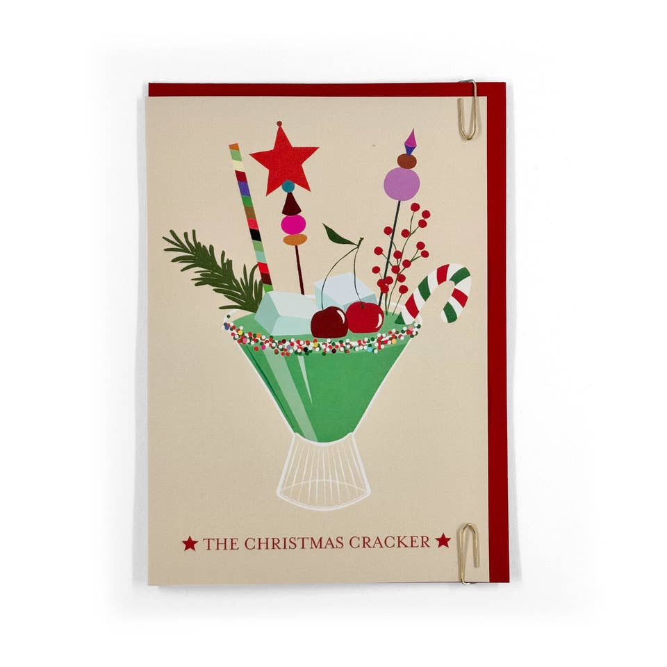 Cocktail Party Christmas Card / Christmas Cracker