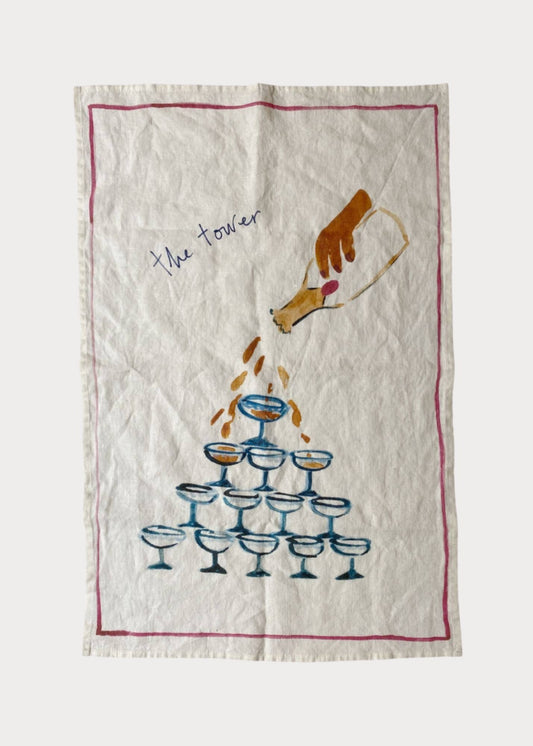 Linen Tea Towel / The Tower