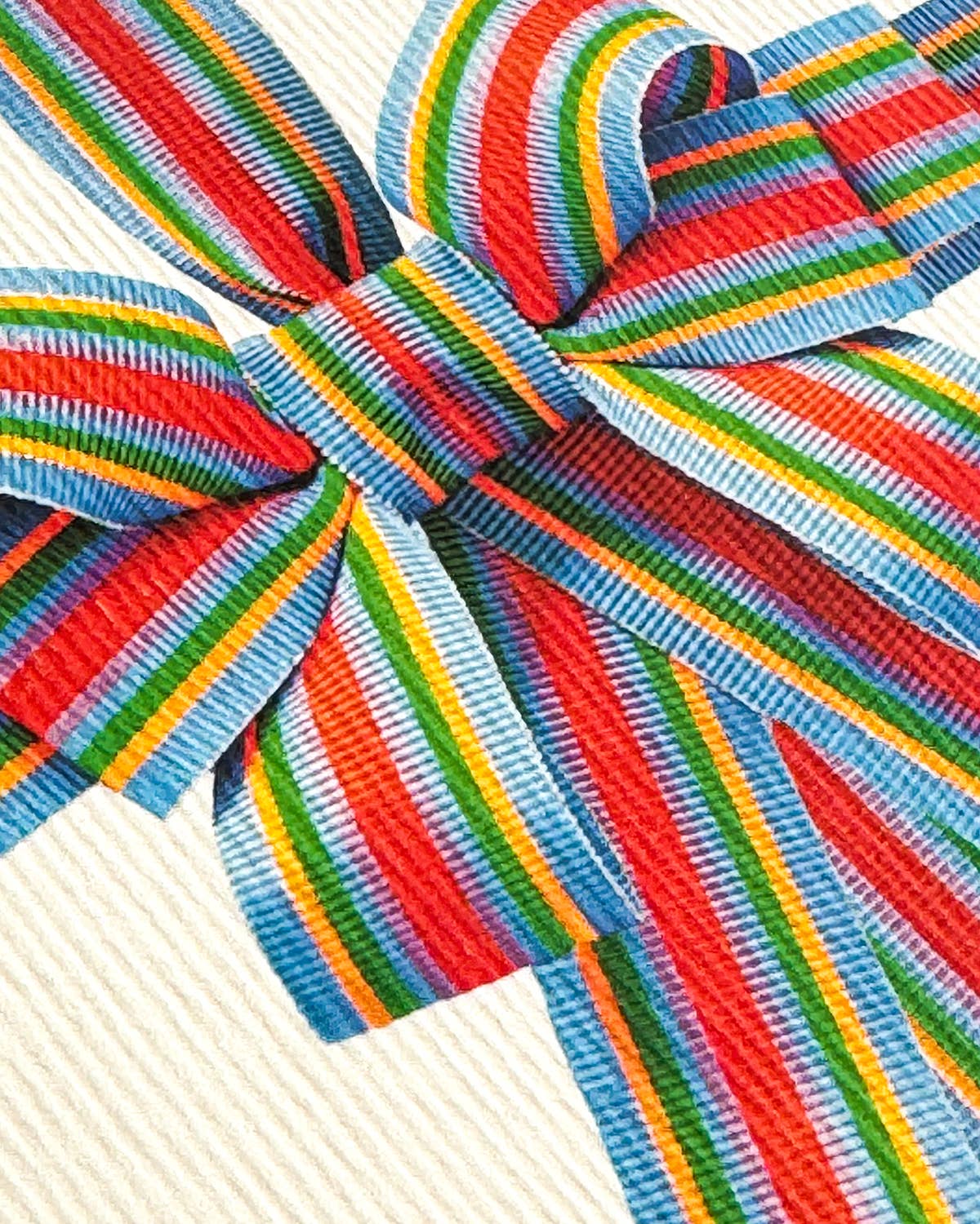 Candy Stripe Bow Notecard