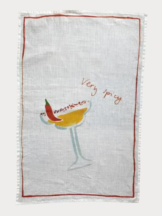 Linen Tea Towel / Spicy Margs