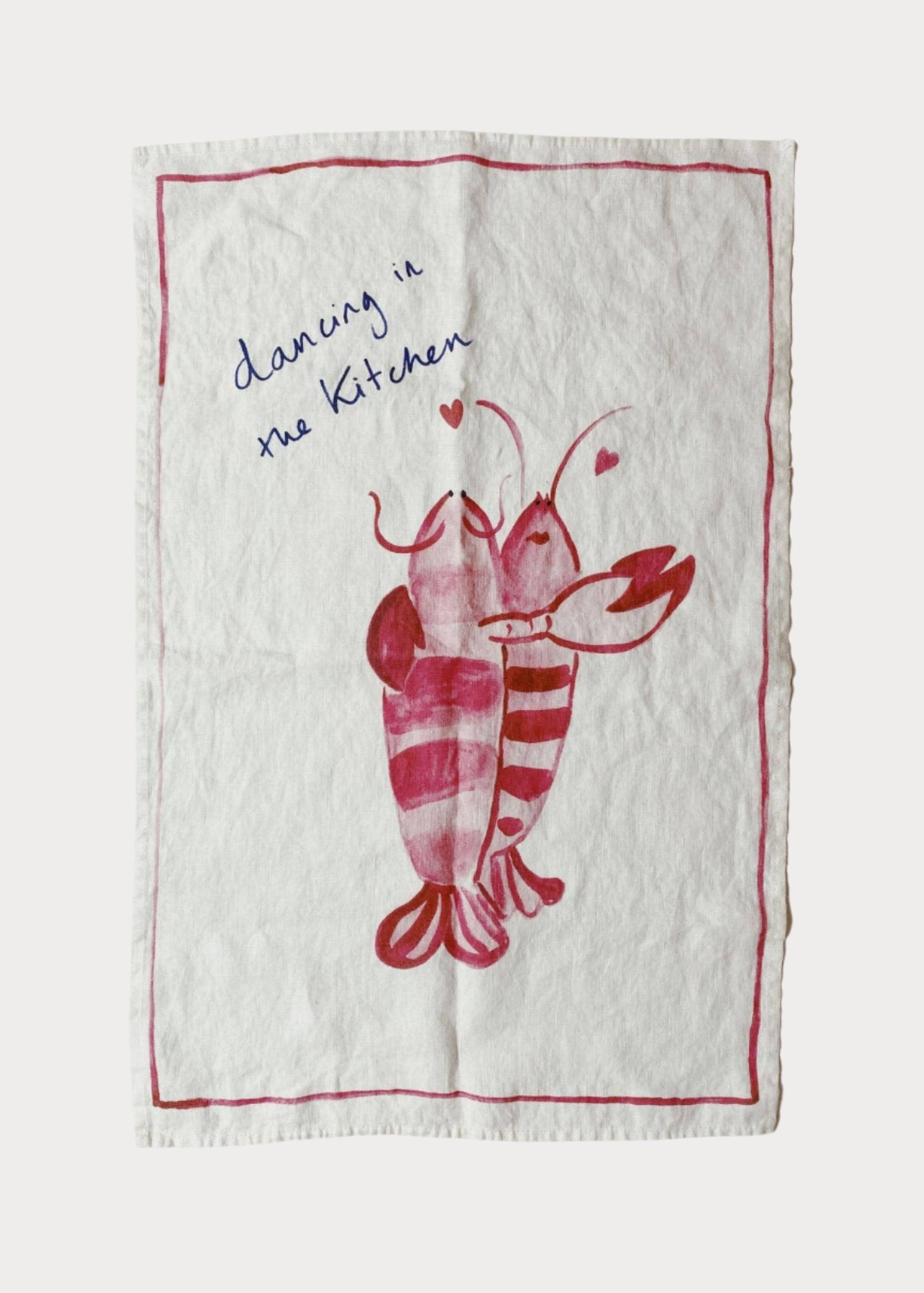 Linen Tea Towel / Kitchen Dancing