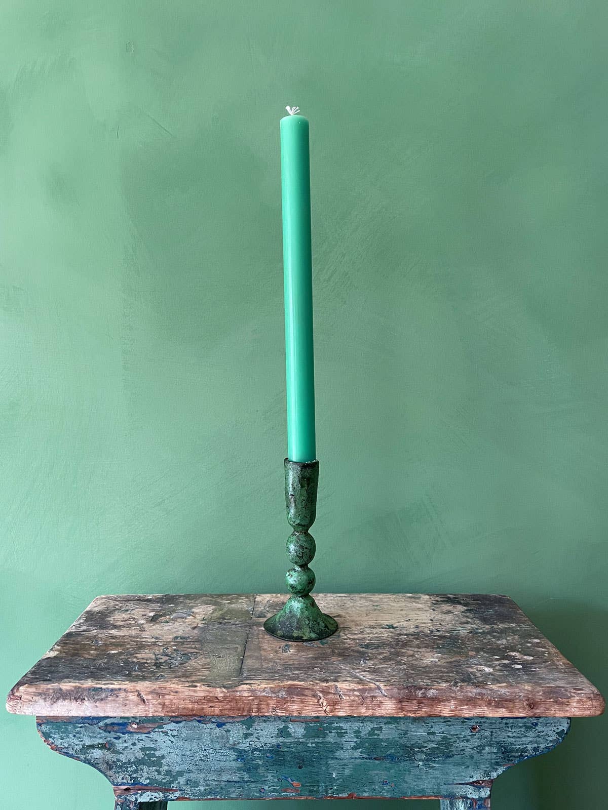 Verdigris Candle Holder / Large