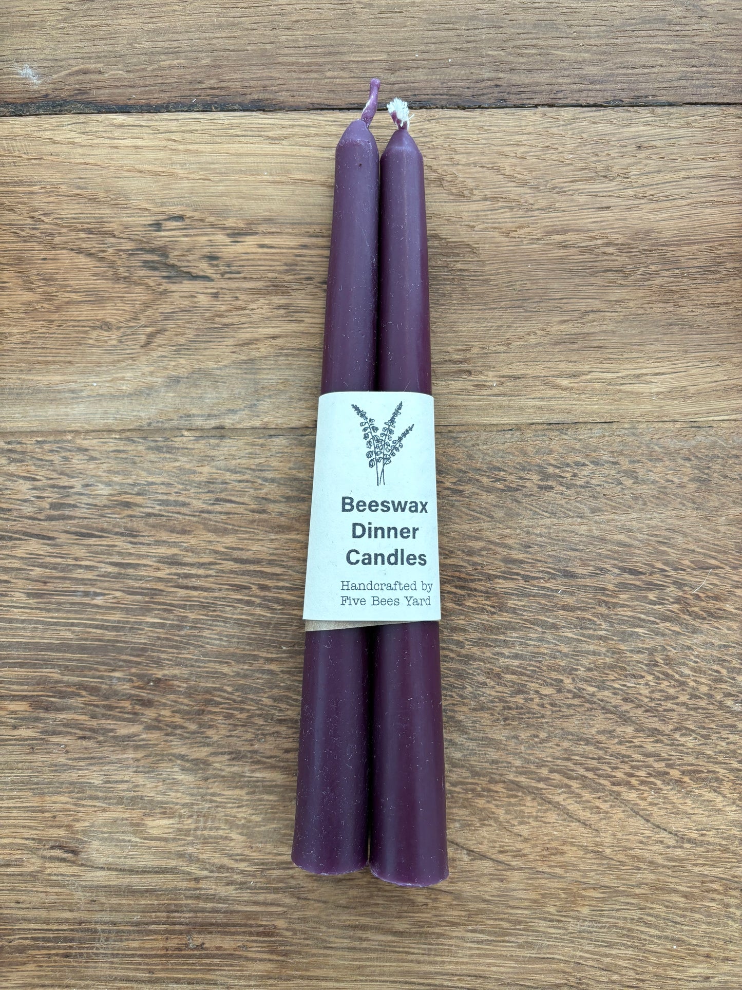 Tapered Dinner Candles / Lilac (18cm)