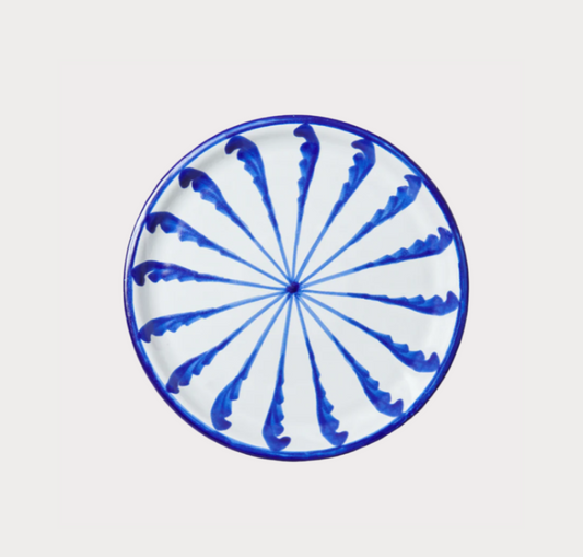 Candy Cane Side Plate / Blue