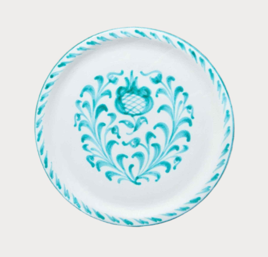 Traditional Dinner Plate / Turquoise