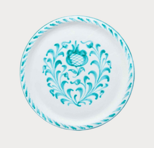 Traditional Dinner Plate / Turquoise