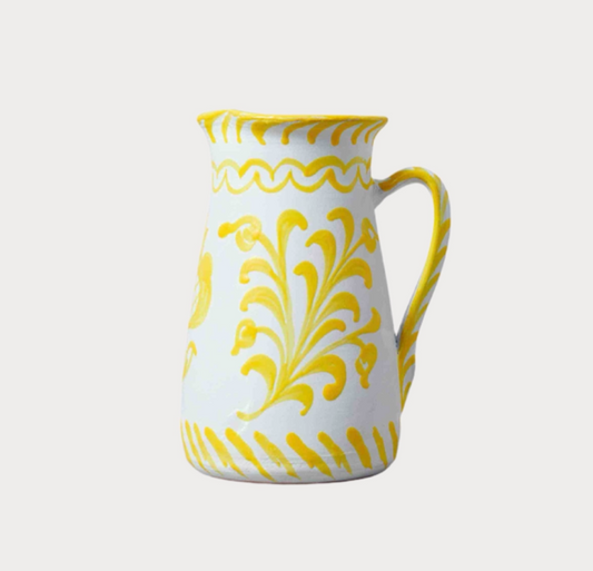 Traditional Wide Pitcher / Yellow