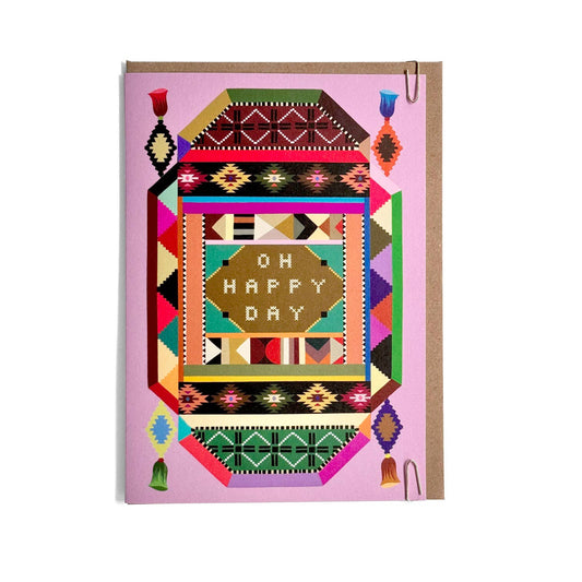 Decorative Rug Birthday Card / Oh Happy Day